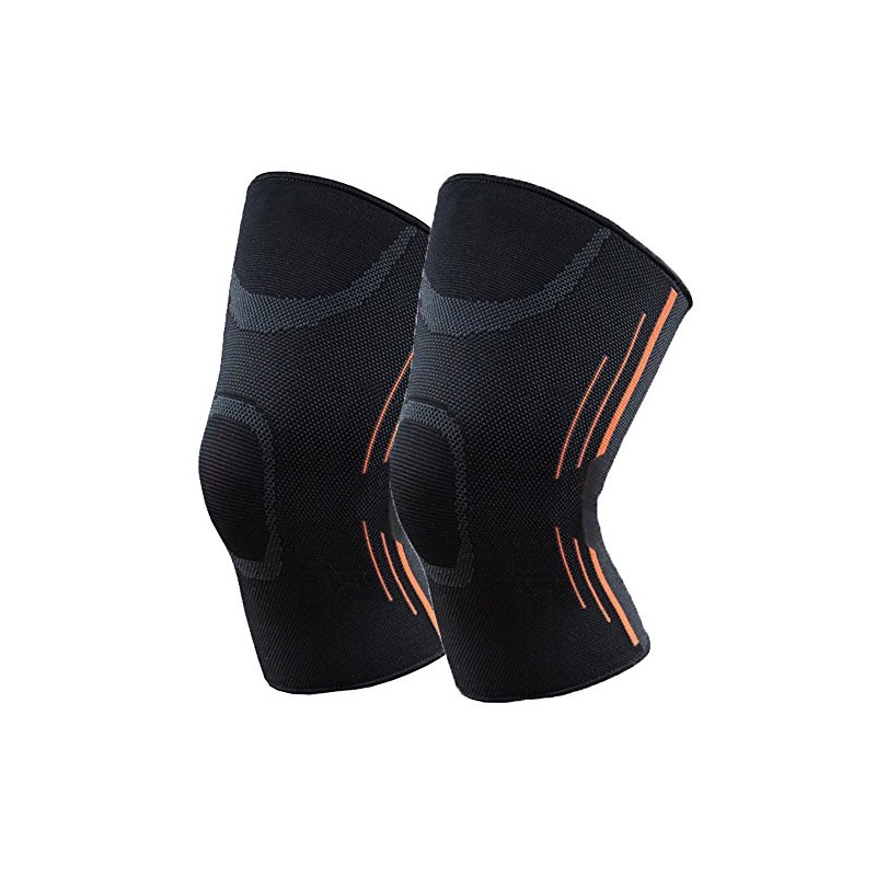 USK STORE 2 Pack Soft Knee Support Thin Sports Medical
