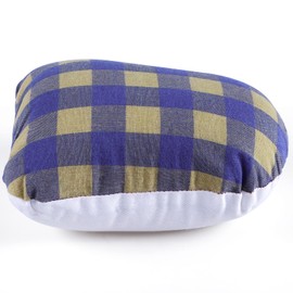 MOLIGOU Tailors Ham, Pressing Tool for Ironing, Sewing Ham for Dart, Sleeve, Curved Seam (Blue and Yellow Plaid)