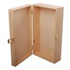 MYBOXES Natural Wooden Box with Buckle, 19.5 x 10 x
