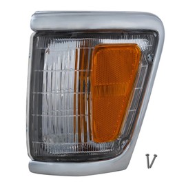 For Toyota Pickup 1992 1993 1994 1995 Parking/Cornering Light Driver and Passenger Side | Pair | 4WD | w/Chrome | Replacement For TO2520129, TO2521131 | 81620-35120, 81610-35120