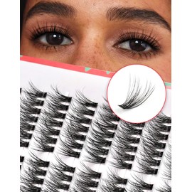 Natural Eyelash Clusters Wispy Lash Clusters Fluffy D Curl Individual Lashes Mink Volume Cluster Eyelash Extensions by Ukrizi