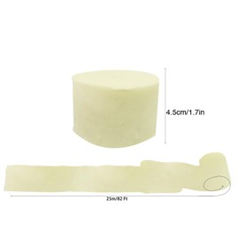 Crepe Paper Ivory Streamers Decors for Birthday Wedding Festival Ornament Graduation Colorful Candyland Party Backdrop, Rainbow DIY Supplies, Art Crafts