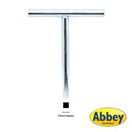 Abbey Hardware Budget Key Tapered Square T Bar for 6.5mm Square Budget Lock