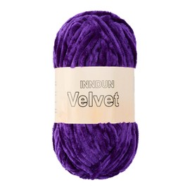 Velvet Yarn for Crocheting Darkpurple Chenille Yarn Super Bulky Baby Blanket Yarn Amigurumi Yarn