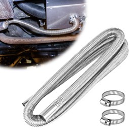Gasedin 78.7 In/200cm Air Heater Exhaust Pipe, 2.5cm/ 1 In Inner Diameter Flexible Exhaust Tubing, Air Heater Fuel Tank Diesel Gas Vent Hose, Heating System Car Accessories