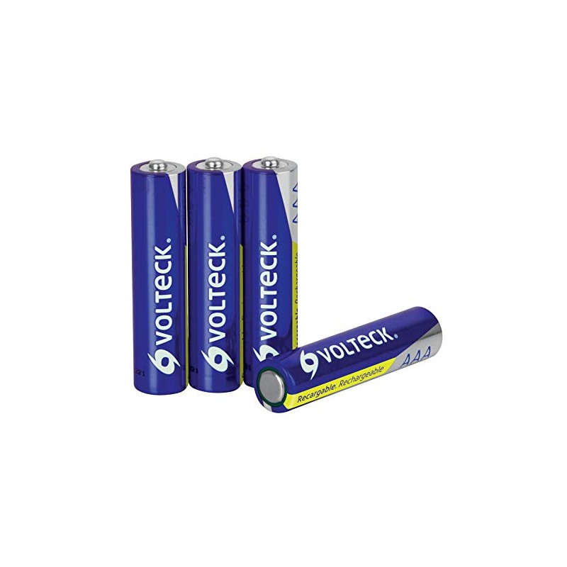 Volteck RE-AAA2, Pilas recargables, uso general, AAA, 600 mAh, 4