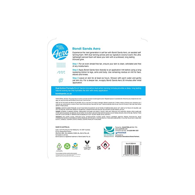 Bondi Sands Aero Self Tanning Foam in 2 Options, 2