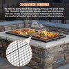only fire Foldable X-Marks Fire Pit Cooking Grate, Portable Rectangle