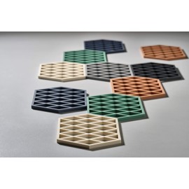 Zone Denmark, Triangles Topfuntersetzer/Untersetzer für Auflauf-/Ofenformen, Silikon, 24 x 14 cm, hellblau (Nordic Sky)