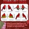 Photect 8 Pcs Cardinal Bird Screen Door Magnets Flexible Decorative