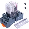 Taiss/AC 24V LED Indicator Electromagnetic Coil Relay 14 Pins 10A