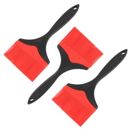 Realand Extra Large Silicone Basting Pastry Brush, 3.9in Wide Heat Resistant Silicone Basting Brush for Cooking Baking Grilling and Spreading Oil BBQ Sauce Butter Marinade, Dishwasher Safe, 3Pcs