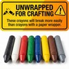 Craytastic! Bulk Unwrapped Crayons Box of 52 (Black) for Crafting,