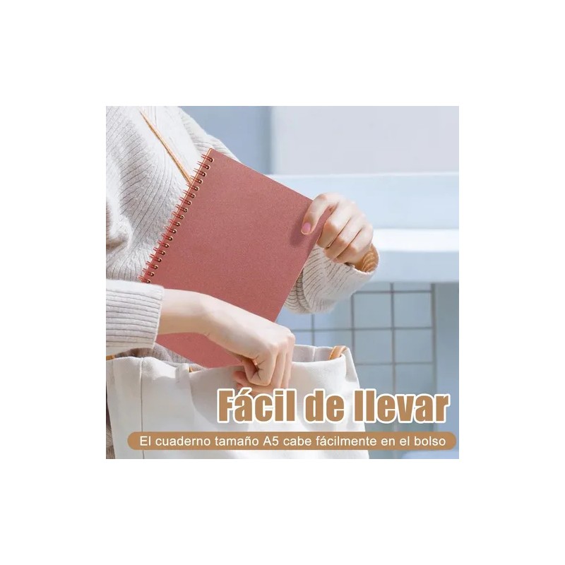 5pzs Libreta Pasta Dura Profesional,cuaderno En Espiral A5