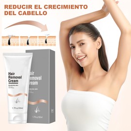 LUSCOR Crema depilatoria para mujeres y hombres Gel depilatorio de bikini sin dolor Loción depilatoria para vello no deseado, todo tipo de piel 2pcs（120 ml / 4,06 oz）