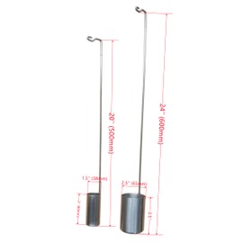 Stainless Steel Integrated Liquid Nitrogen Transfer Scoop – Durable & Leakproof Design for LN2 Dewar Tanks & Storage Vessels. Ø2.5"×24" (65mm×L600mm)