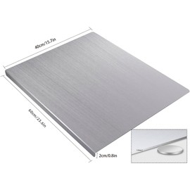 Extra Large Stainless Steel Chopping Board, Baking Board, Heavy Cutting Board For Kitchen，Pastry Board For Meat，Vegetables， Bread, Cutting Mats (60 * 40)