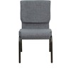 Flash Furniture Hercules Church Stacking Guest Chair in Gray