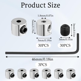 30 Stück Pin Keeper Pin Verschluss Schrauben Verschlussstifte Metall Pin Rücken Anstecker Verschluss Pin Locker mit 3 Schraubenschlüssel Pin Backs Locking für Schmuck Brosche Namensschild (6 x 5 mm)