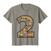 2nd Birthday Crane Excavator Truck 2 Year Old construction T-Shirt