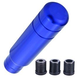 Arenbel Aluminum Alloy Shifter Knobs Car Racing Shift Stick Lever Handles Weighted Gear Head Fit Most Auto Manual Transmissions, Solid Blue