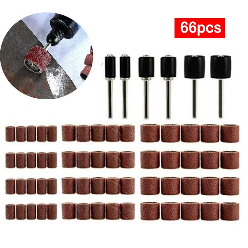 Drum Sander Set, Sanding Drum Kit with 60 Sanding Sleeves