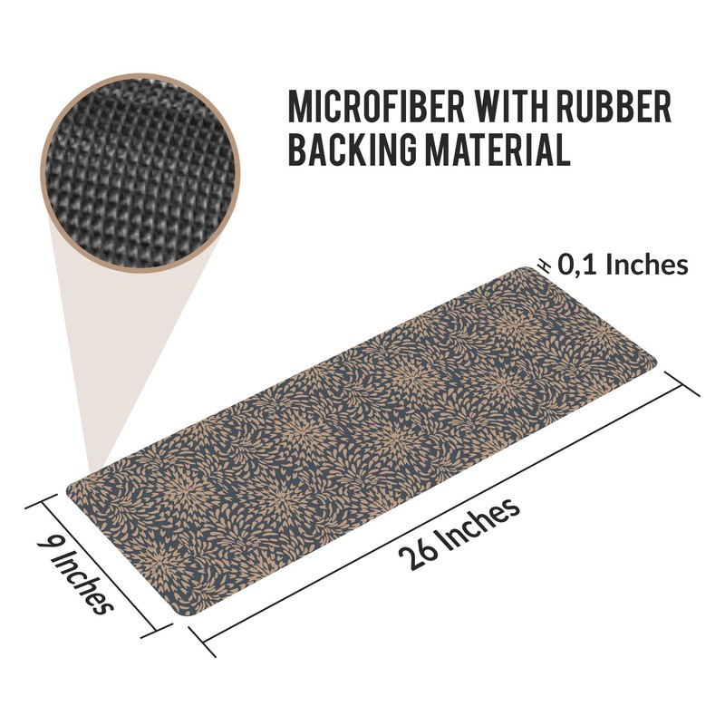 Set of 7 Stair Treads Ultra-Thin with Non Slip Rubber