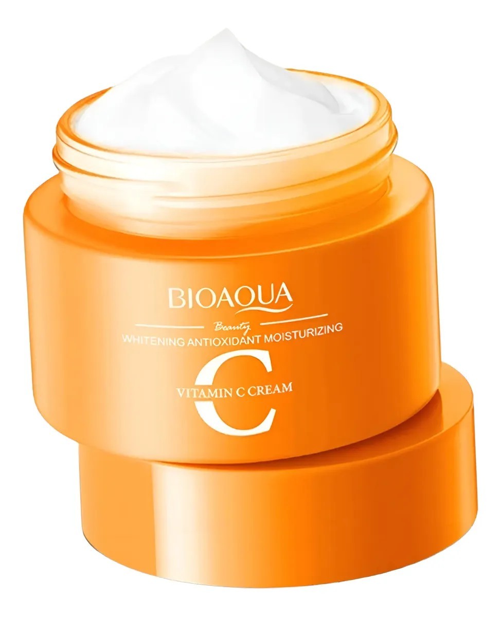 2 Pza Crema Vitamina C Bioaqua Antioxidante Whitening