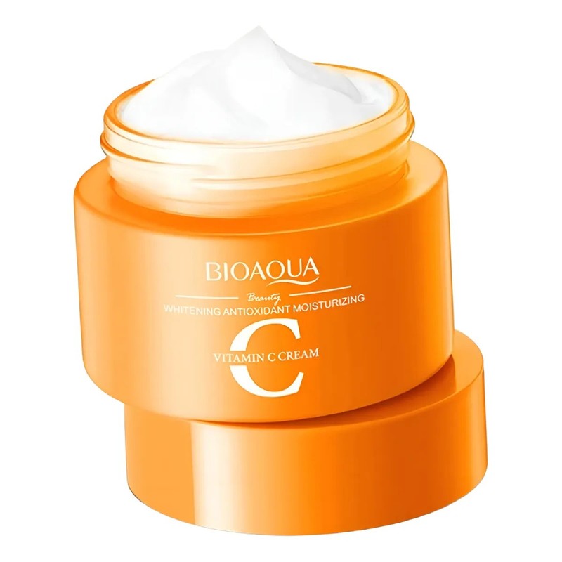 2 Pza Crema Vitamina C Bioaqua Antioxidante Whitening