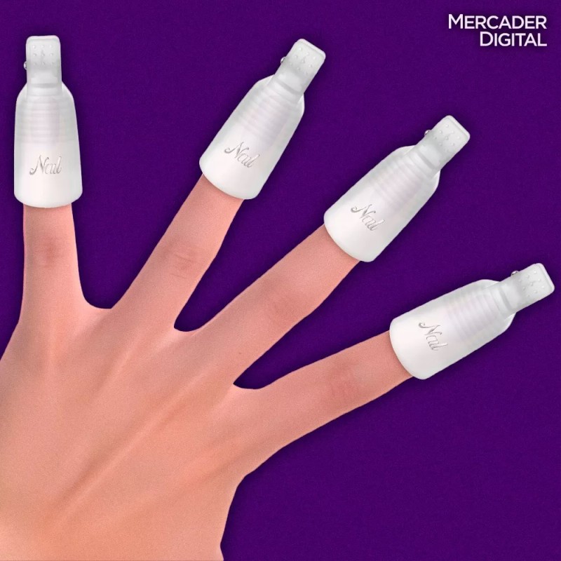 Mercader Digital Pinzas Removedoras De Acrílico Gel Set Retirar Esmalte