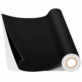 SUFFIC Parche de Reparación de Cuero,35 x 138 cm Cinta Autoadhesiva de Reparación de Piel, para Sofá/Muebles/Asientos Auto,Reparación Raspaduras,Roturas,Manchas (Negro)