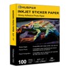 HUSPER Self-Adhesive Photo Paper 8.5 x 11 Inches Glossy Sticker