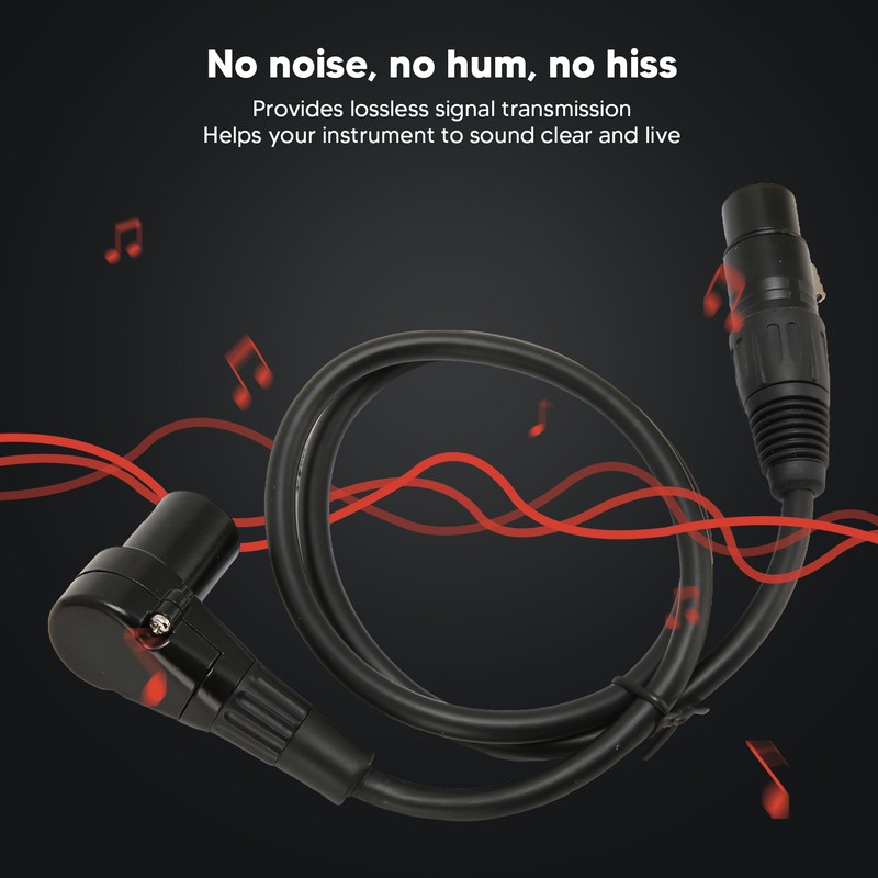 XLR to XLR Cable Elbow Male to Straight Female HiFi
