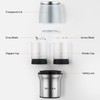 Secura Coffee Grinder Electric, Spice Grinder, Dual Glass Bowls for