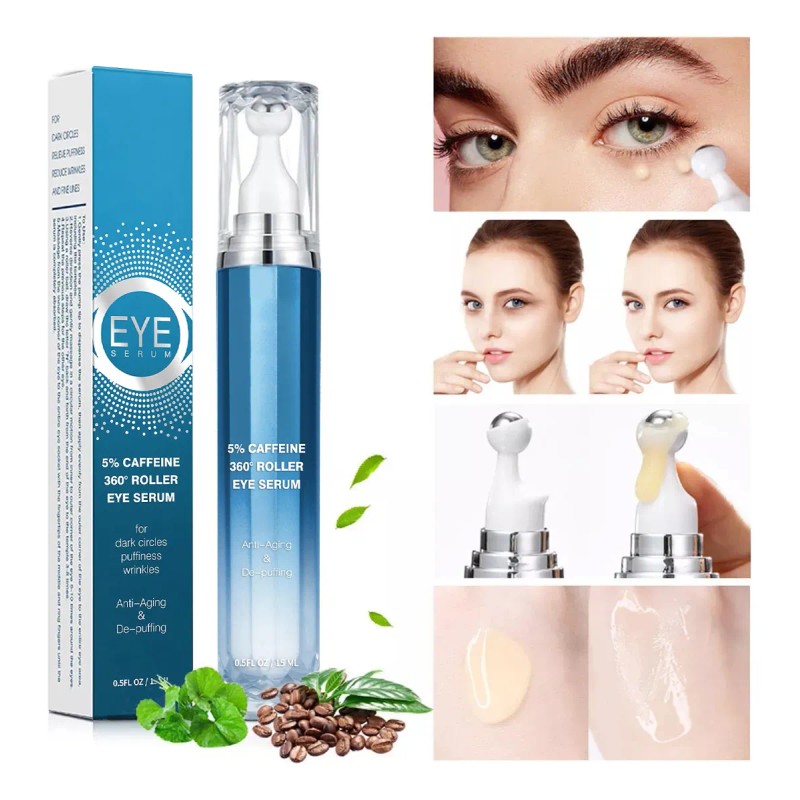 Crema Para Under Eye Roller Serum Con Cafeína Para Ojos