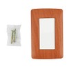 Sanelec 4508 Apagador Sencillo con Placa, Toscana Wooden