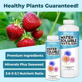 Water Soluble Fertilizer, Complete Liquid Water Soluble Plant Food, 8 oz (250mL)