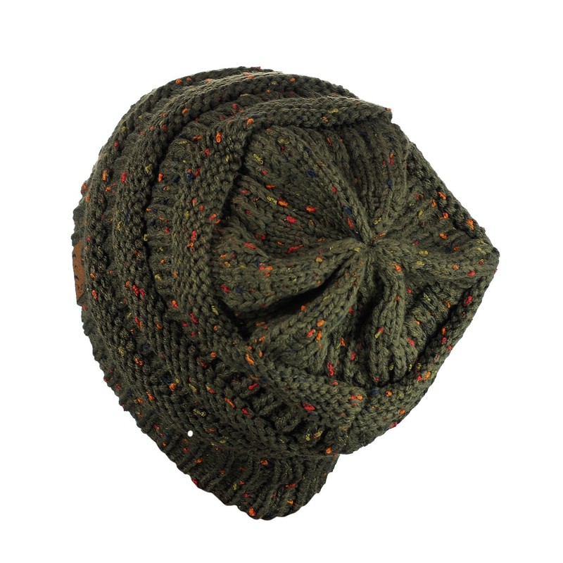 C.C Trendy - Gorro de punto trenzado grueso y suave