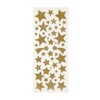 Glitter Stickers, sheet 10x24 cm, approx. 110 pc, gold, stars,