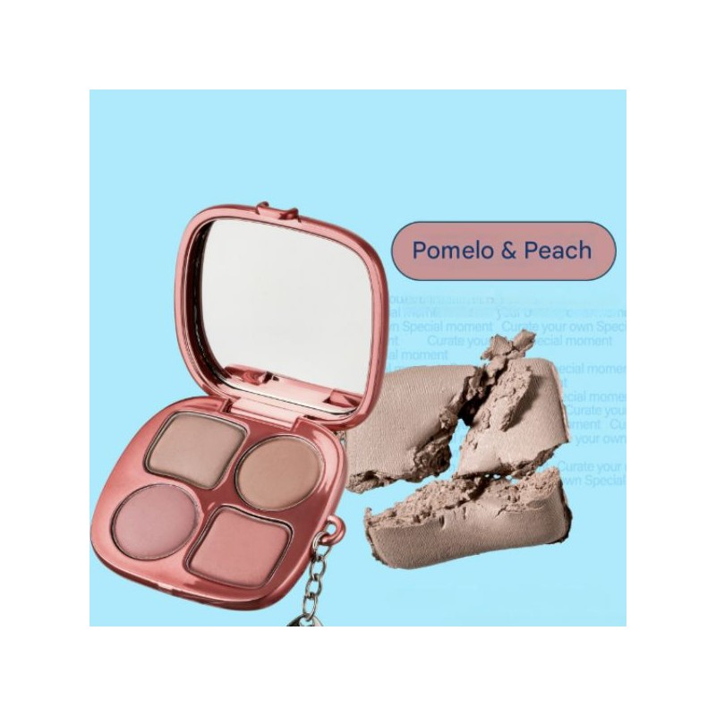 FWEE Pocket Cheek Palette 9.6g, Color:CP04 Grape & Berry