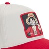 Capslab Luffy One Piece Beige Red Adjustable Snapback Cap