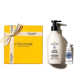 L'Occitane  Gift Shea Butter Body Lotion 240ml Set (Carite Confort) (+ 1 Deluxe) / 기프트 시어 버터 바디 로션 240ml 세트 (카리테 콩포르)(+디럭스 1종)