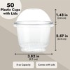 Juvale 50 Pack 8 oz Clear Plastic Cups with Dome