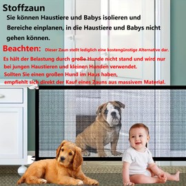 Stair Safety Gate No Drilling VVHFXD Door Safety Gate Extendable Dog Barriers Dog Barrier Divider Door Safety Pet Divider Grille Door Cats Portable