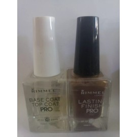 Coty Beauty SetRimmel Lasting Finish Pro Nail Enamel Steel Grey and base coat