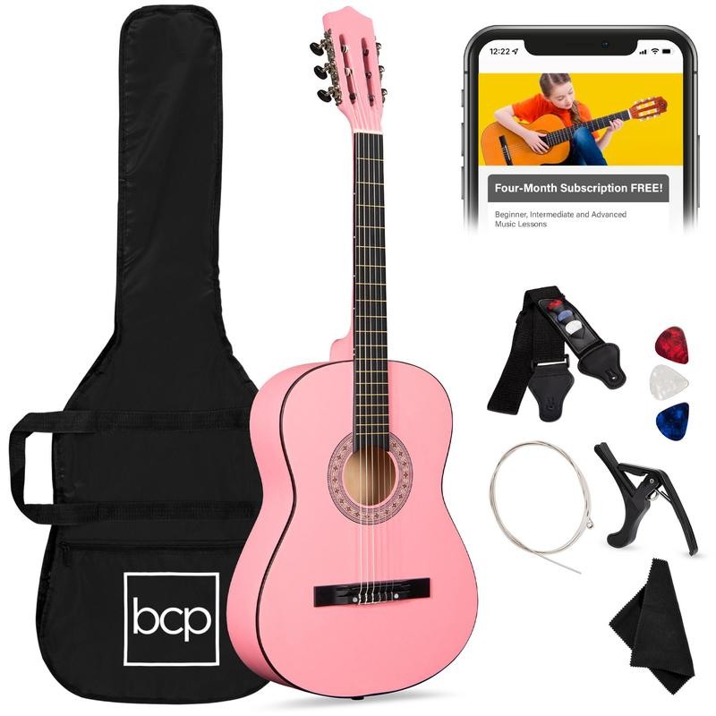 Best Choice Products 38in Beginner Acoustic Guitar Starter Kit w/