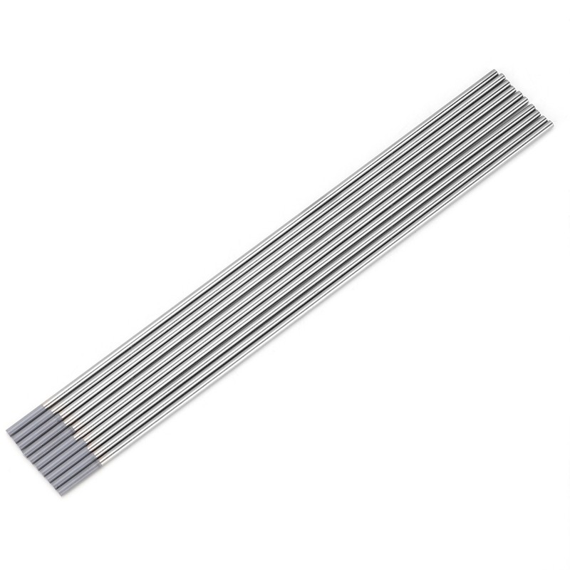 10pcs WC20 Cerium Tungsten Electrode Gray Tip for DC TIG