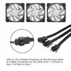 FITE ON 2 Pack Fan Extension Cable PC Fan Extension