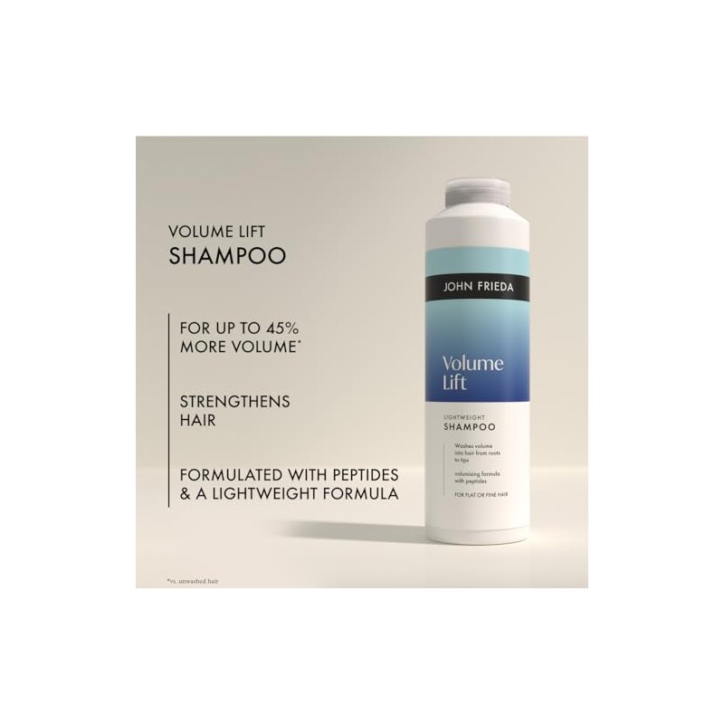 John Frieda Volume Lift Lightweight Shampoo 500ml. Fine Hair Care