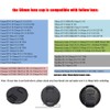 58mm Lens Cap for Canon EOS SL3 Rebel T8i(850D) with
